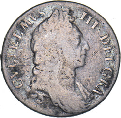 1697 Shilling - William III British Silver Coin
