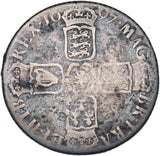1697 Shilling - William III British Silver Coin