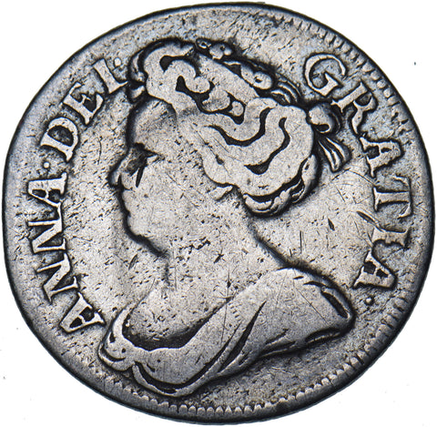 1711 Shilling - Anne British Silver Coin