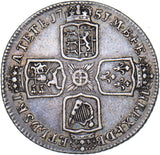 1751 Shilling - George II British Silver Coin - Very Nice