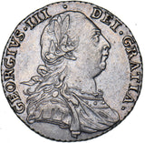 1787 Shilling - George III British Silver Coin - Nice