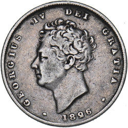 1826 Shilling - George IV British Silver Coin