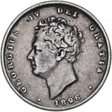 1826 Shilling - George IV British Silver Coin
