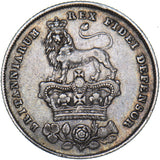 1826 Shilling - George IV British Silver Coin - Nice