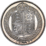 1887 Shilling - Victoria British Silver Coin - Superb