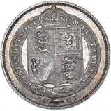 1887 Shilling - Victoria British Silver Coin - Very Nice