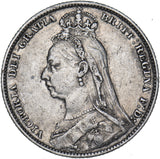 1890 Shilling - Victoria British Silver Coin - Nice
