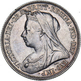 1895 Shilling (Small Rose) - Victoria British Silver Coin - Very Nice