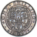 1897 Shilling - Victoria British Silver Coin - Nice