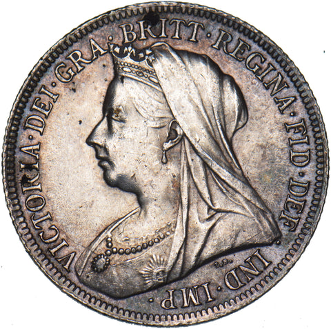 1901 Shilling - Victoria British Silver Coin - Very Nice