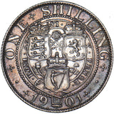 1901 Shilling - Victoria British Silver Coin - Very Nice