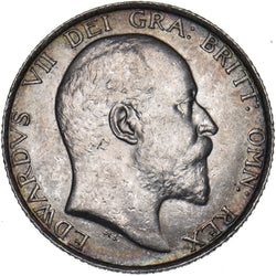 1902 Shilling - Edward VII British Silver Coin - Very Nice