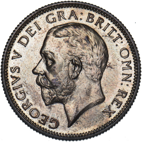 1927 Proof Shilling - George V British Silver Coin - Superb