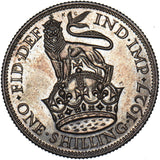 1927 Proof Shilling - George V British Silver Coin - Superb
