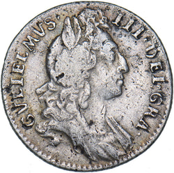 1695 Sixpence - William III British Silver Coin