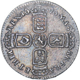 1696 Sixpence (Ex-Mount) - William III British Silver Coin