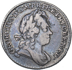 1723 SSC Sixpence - George I British Silver Coin - Nice