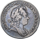 1723 SSC Sixpence - George I British Silver Coin - Nice