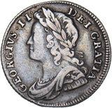 1739 Sixpence - George II British Silver Coin - Nice
