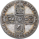 1757 Sixpence - George II British Silver Coin - Nice