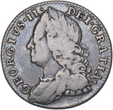 1758 Sixpence - George II British Silver Coin