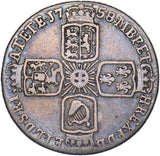 1758 Sixpence - George II British Silver Coin