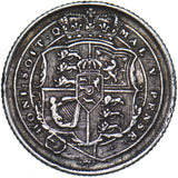 1817 Sixpence - George III British Silver Coin - Very Nice