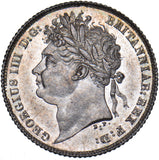 1821 Sixpence - George IV British Silver Coin - Superb