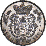1821 Sixpence - George IV British Silver Coin - Superb