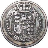 1824 Sixpence - George IV British Silver Coin