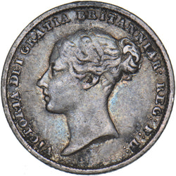 1855 Sixpence - Victoria British Silver Coin - Nice