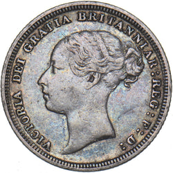 1882 Sixpence - Victoria British Silver Coin - Nice