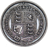 1887 Sixpence - Victoria British Silver Coin - Nice