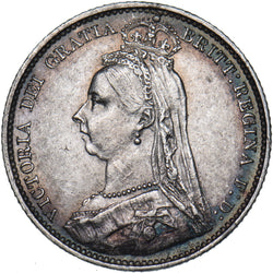 1891 Sixpence - Victoria British Silver Coin - Very Nice