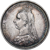1891 Sixpence - Victoria British Silver Coin - Very Nice