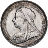 1899 Sixpence - Victoria British Silver Coin - Superb