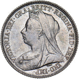 1901 Sixpence - Victoria British Silver Coin - Very Nice