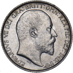 1902 Sixpence - Edward VII British Silver Coin - Very Nice