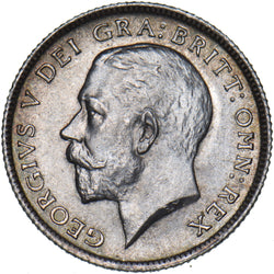 1911 Sixpence - George V British Silver Coin - Superb