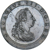 1797 Penny - George III British Copper Coin - Very Nice