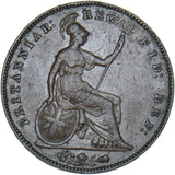 1857 Penny (PT) - Victoria British Copper Coin - Nice