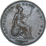1858 Penny - Victoria British Copper Coin