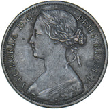 1866 Penny - Victoria British Bronze Coin - Nice