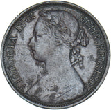 1877 Penny - Victoria British Bronze Coin