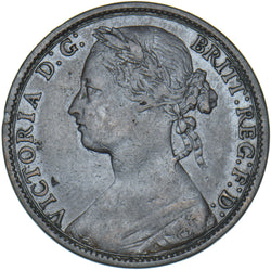 1879 Penny - Victoria British Bronze Coin - Nice