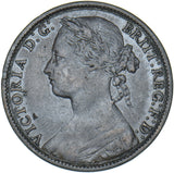 1879 Penny - Victoria British Bronze Coin - Nice