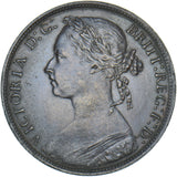 1883 Penny - Victoria British Bronze Coin - Very Nice