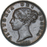 1854 Halfpenny - Victoria British Copper Coin - Nice