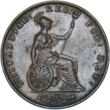 1854 Halfpenny - Victoria British Copper Coin - Nice
