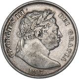 1817 Halfcrown - George III British Silver Coin - Nice